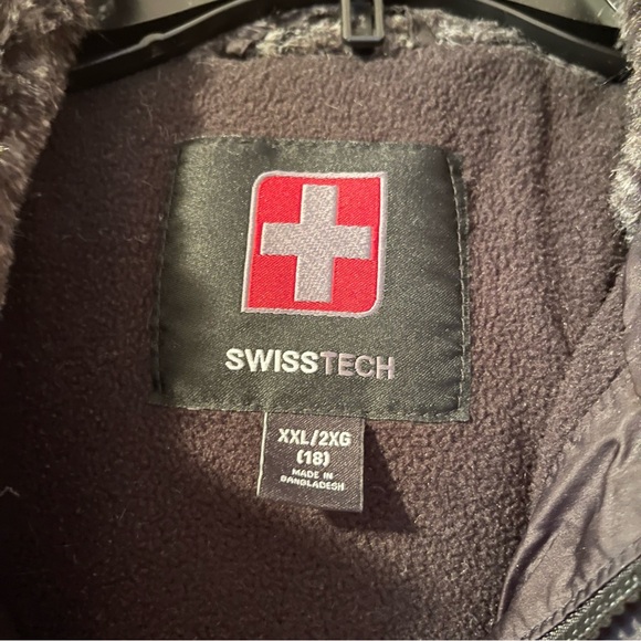 SwissTech Black Hooded Jacket XXL - Picture 7 of 12
